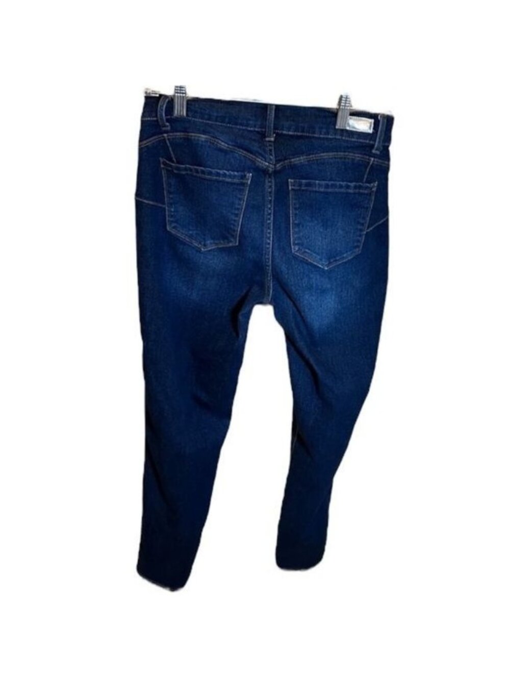 Juicy Couture skinny jeans Y2K Dark wash distressed glittery patches Size 6 - Picture 2 of 16